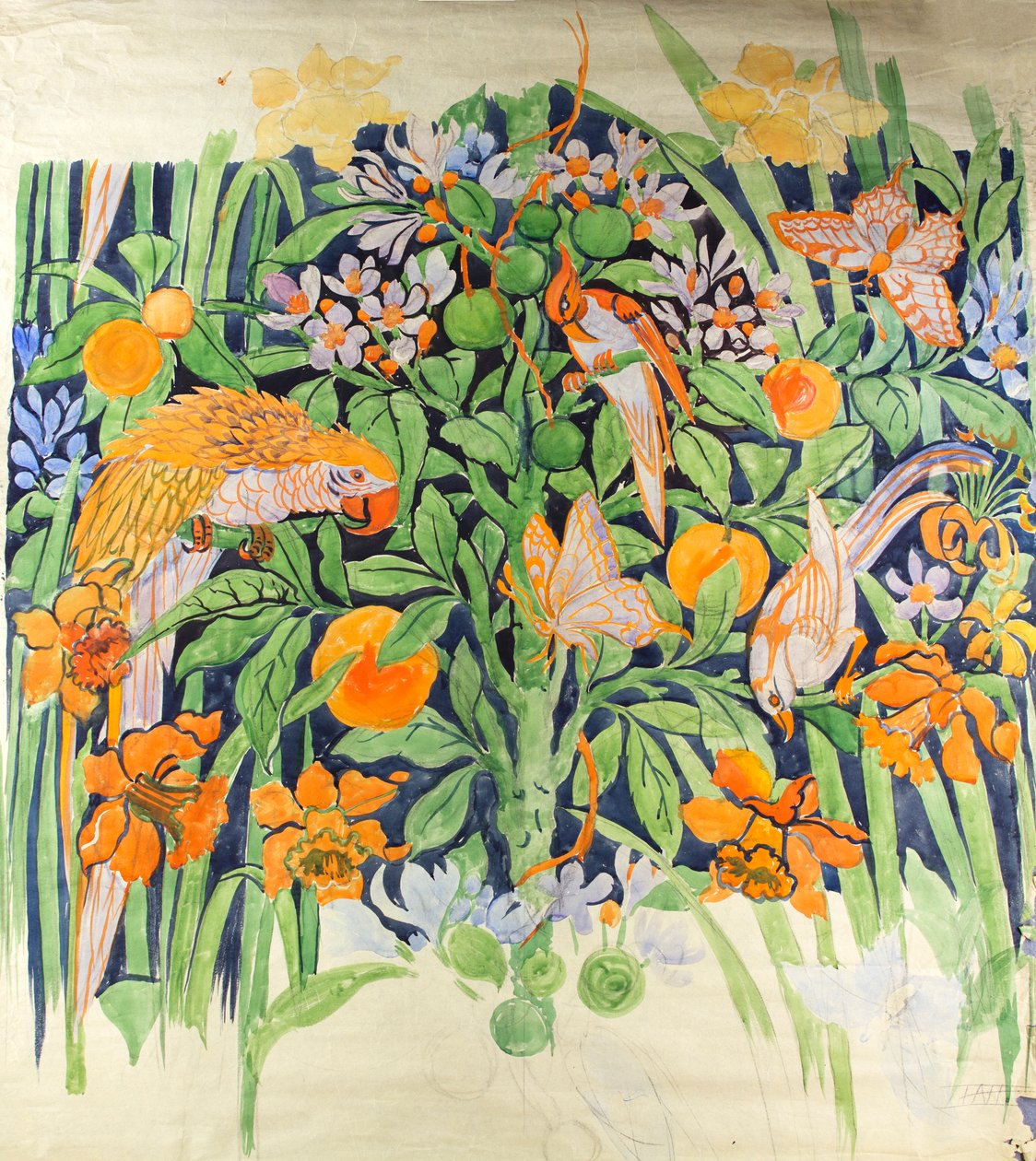 Jungle Chat ca. 1930 door Edmund Hunter
