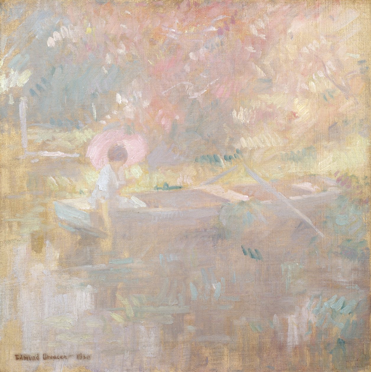 De dame in de boot door Edmund William Greacen