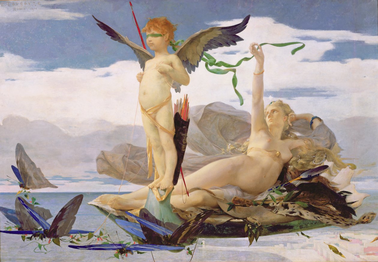 Eros en Aphrodite door Edouard Toudouze