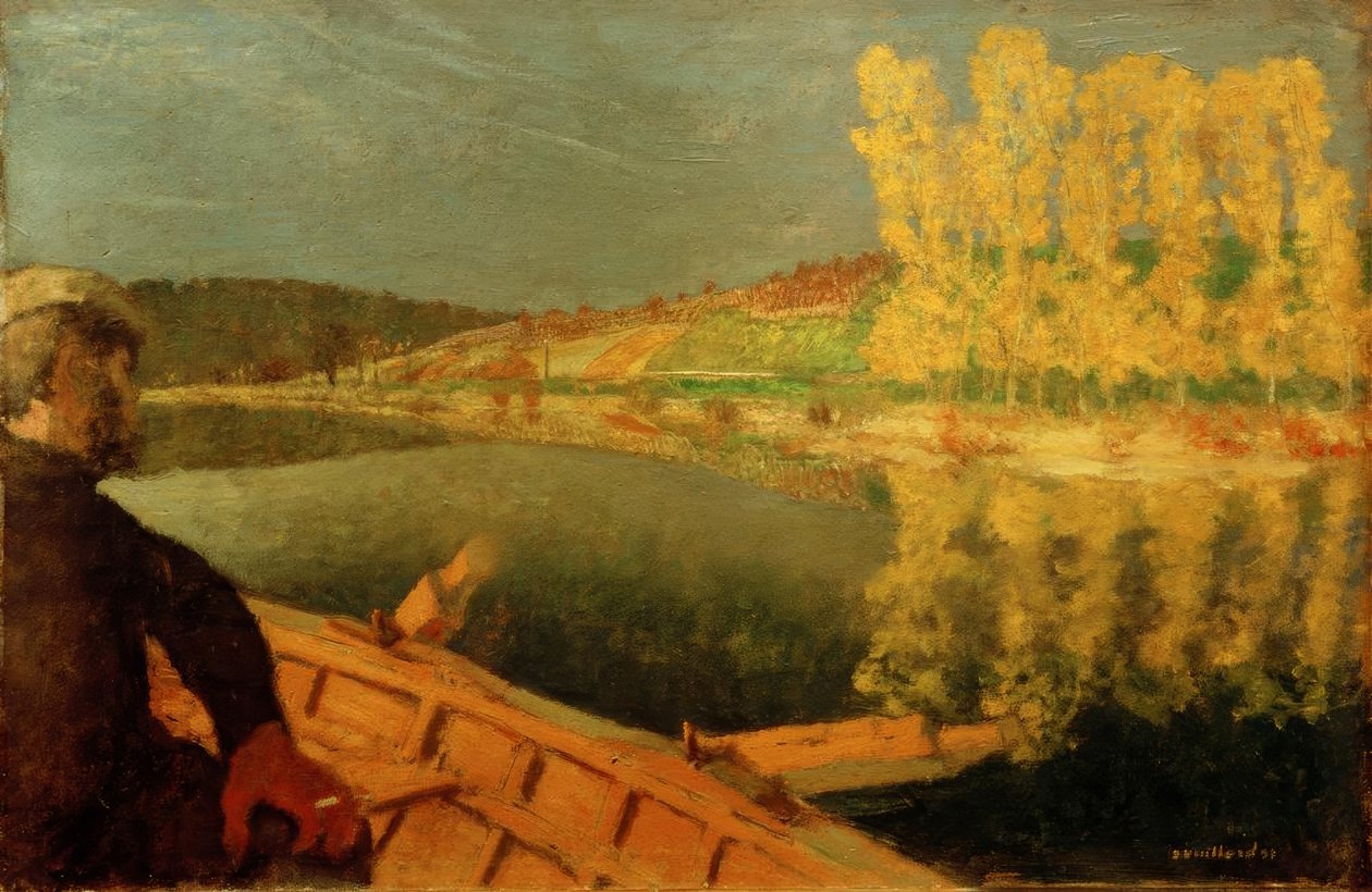 In een boot door Edouard Vuillard