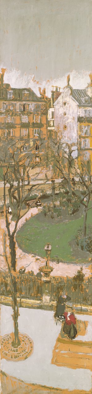 Rue de Paris, paneel 6 van 6, 1908 door Edouard Vuillard
