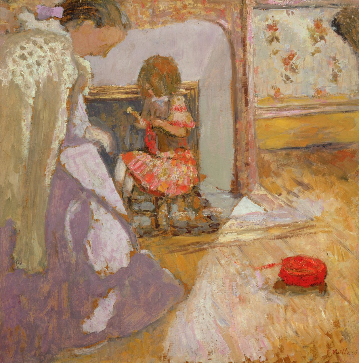 De Rode Bol Wol, ca. 1903-05 door Edouard Vuillard