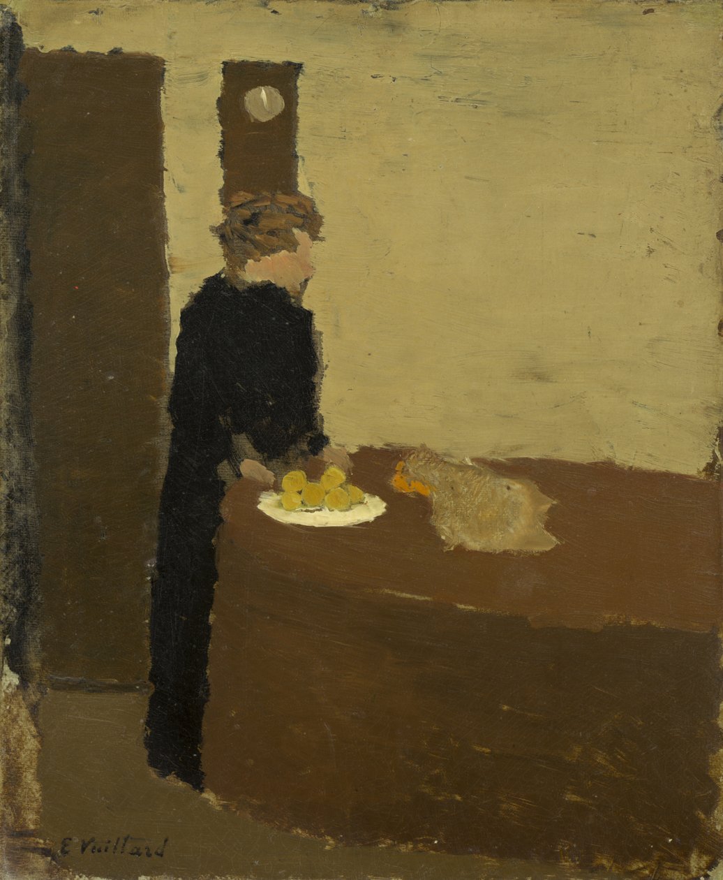 Vrouw in zwart, c.1891 door Edouard Vuillard