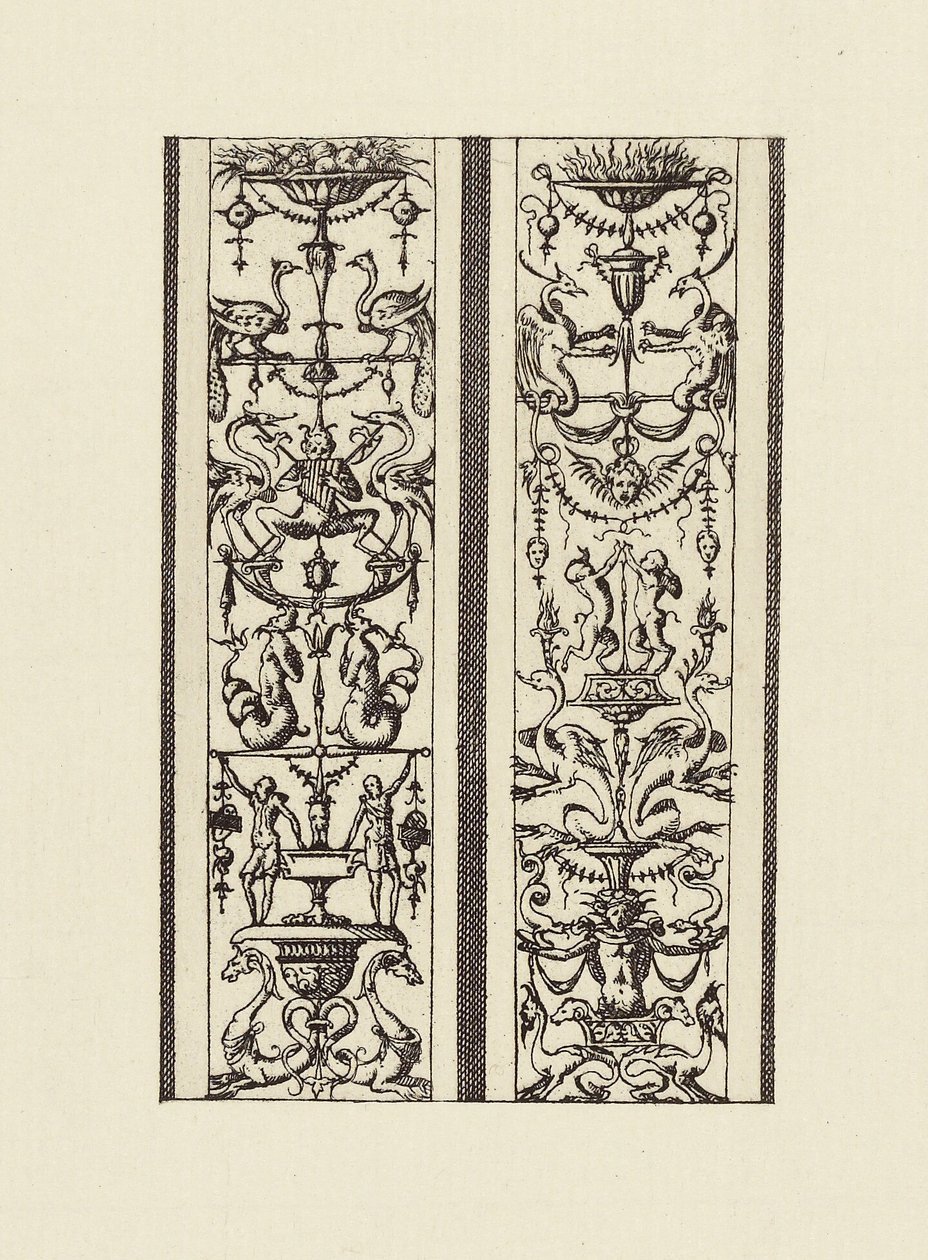 [Ontwerp naar een antiek schilderij]. door Édouard Baldus