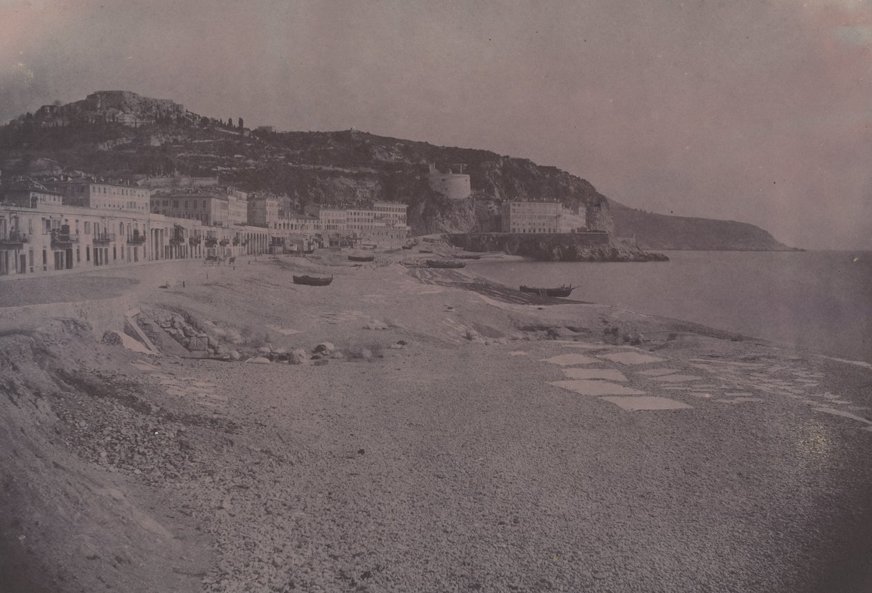 Les Ponchettes in Nice door Édouard Baldus