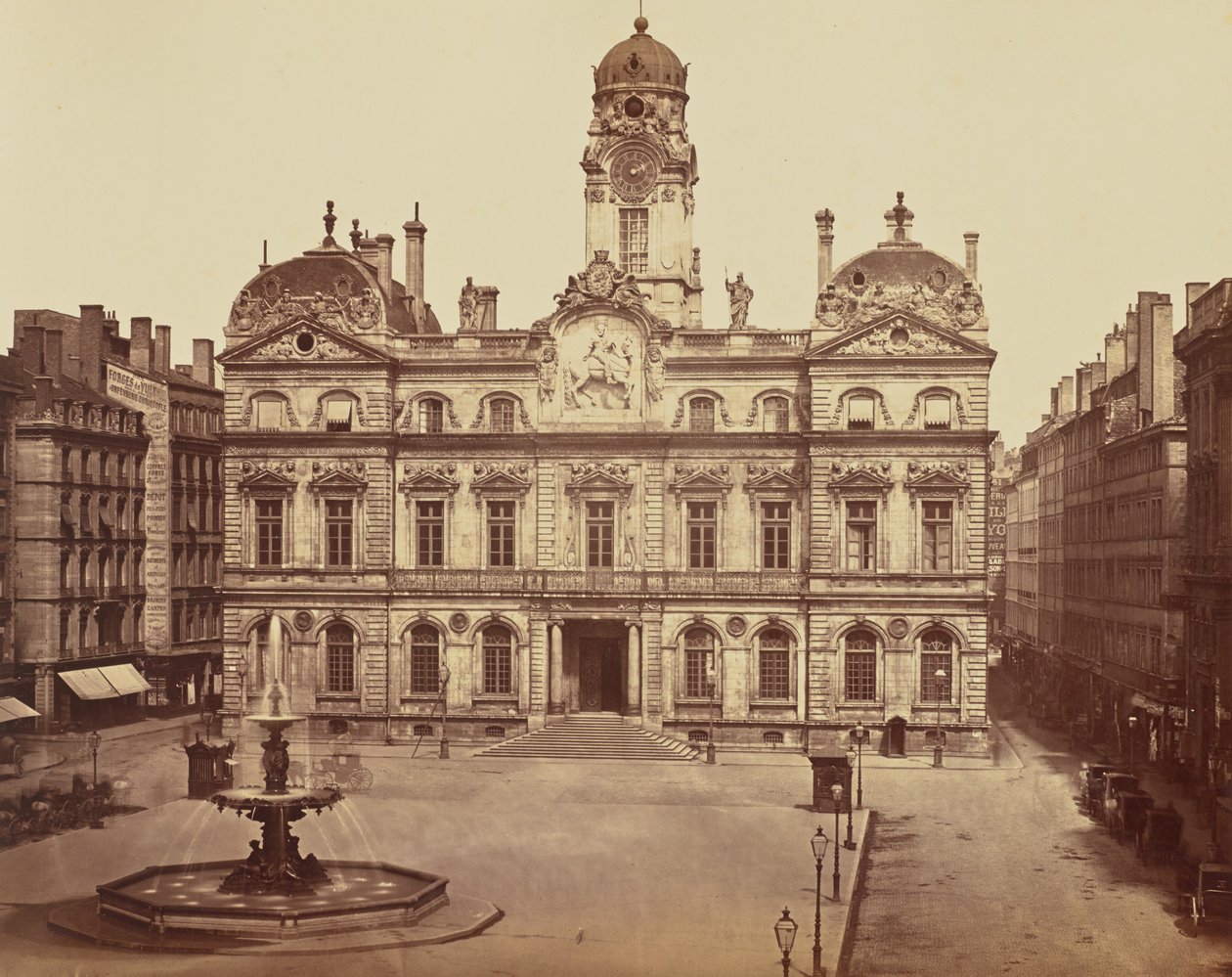 Lyon. Stadhuis door Édouard Baldus