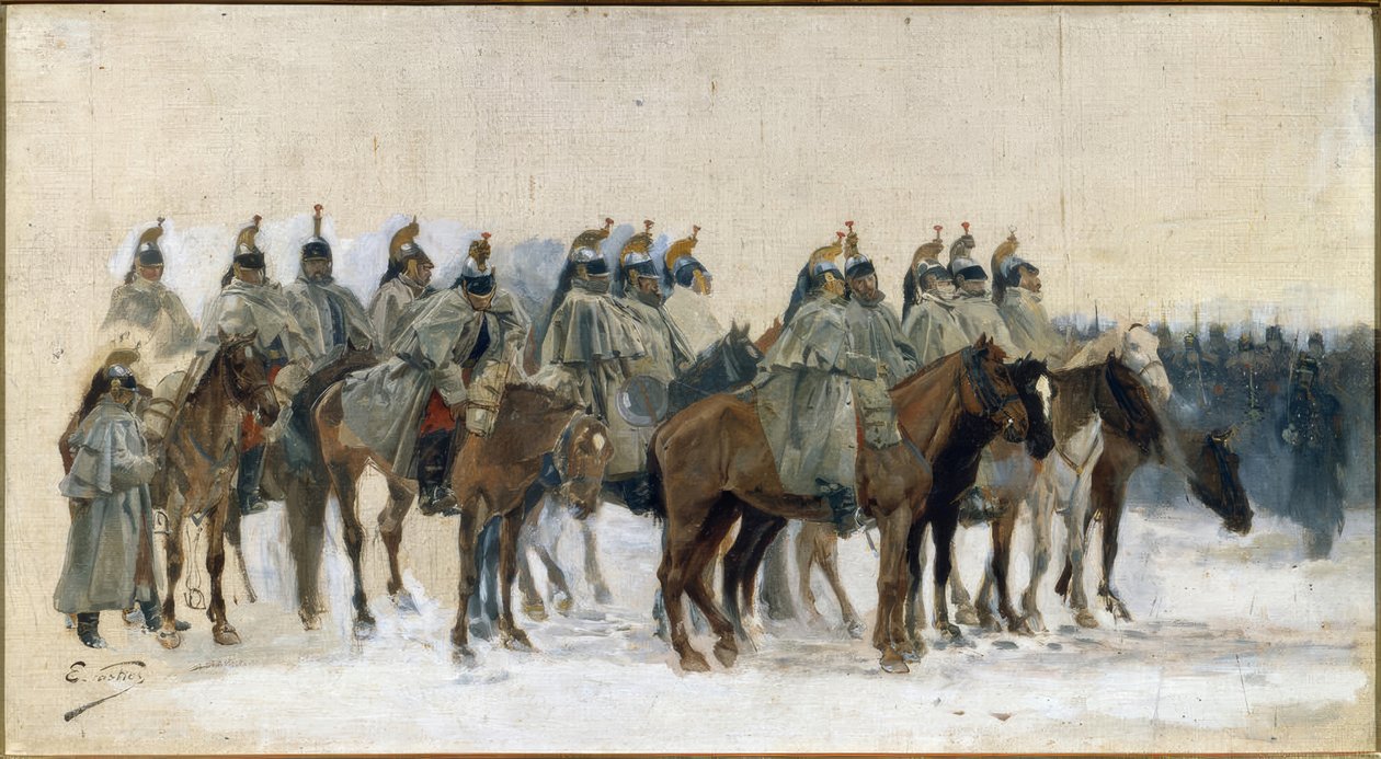 De cavaleristen door Edouard Castres