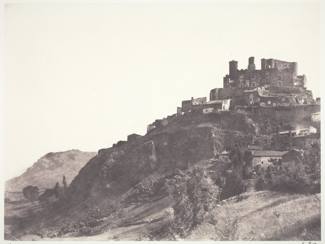 Kasteel van Murol in Auvergne door Edouard Denis Baldus