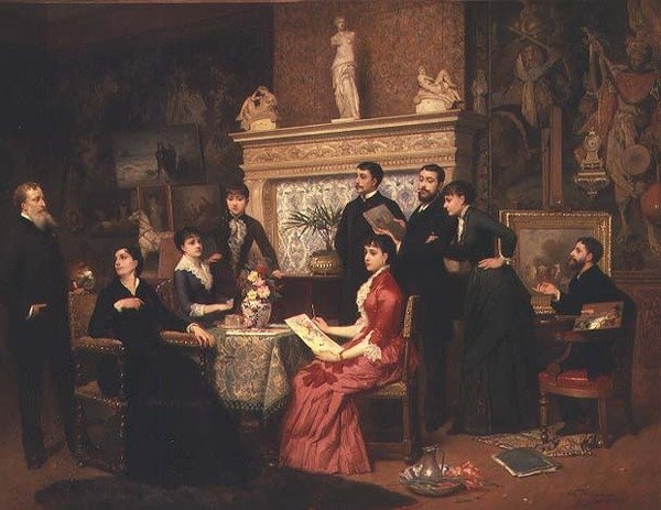 De Schilderles door Edouard Jean Conrad Hamman