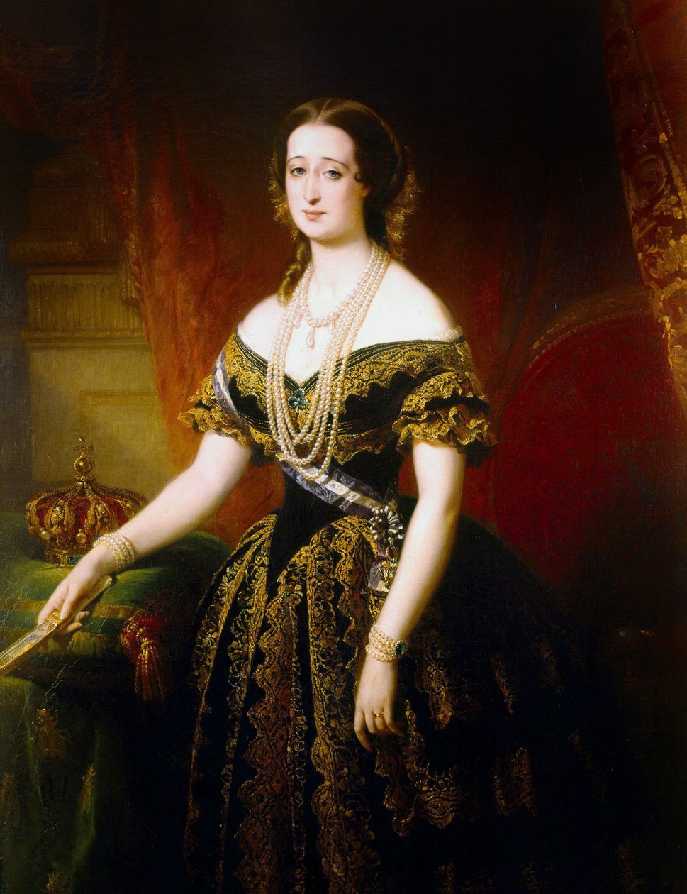 Franse keizerin Eugenie door Edouard Louis Dubufe