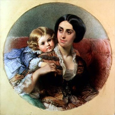 Moederlijke Tederheid door Edouard Louis Dubufe