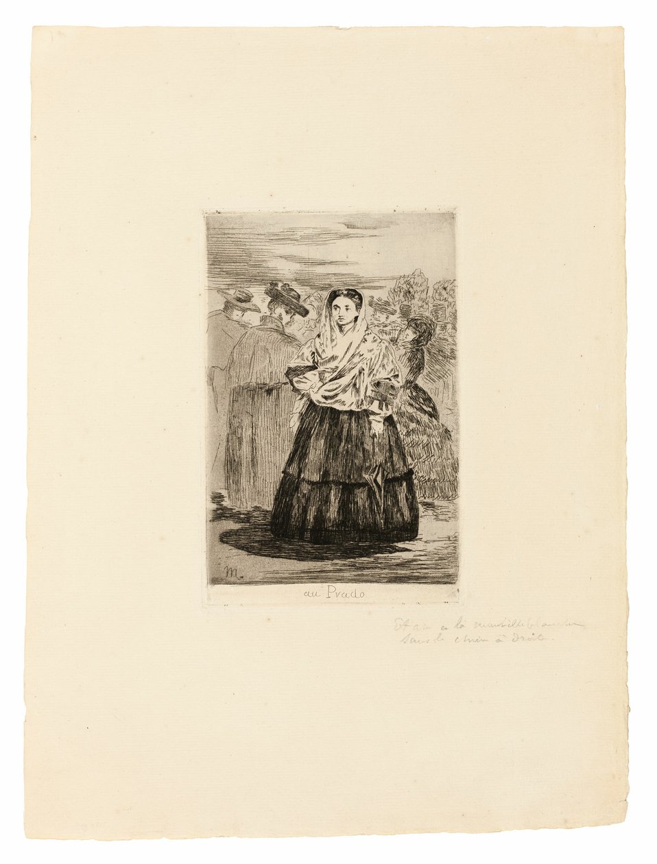 In het Prado I door Édouard Manet
