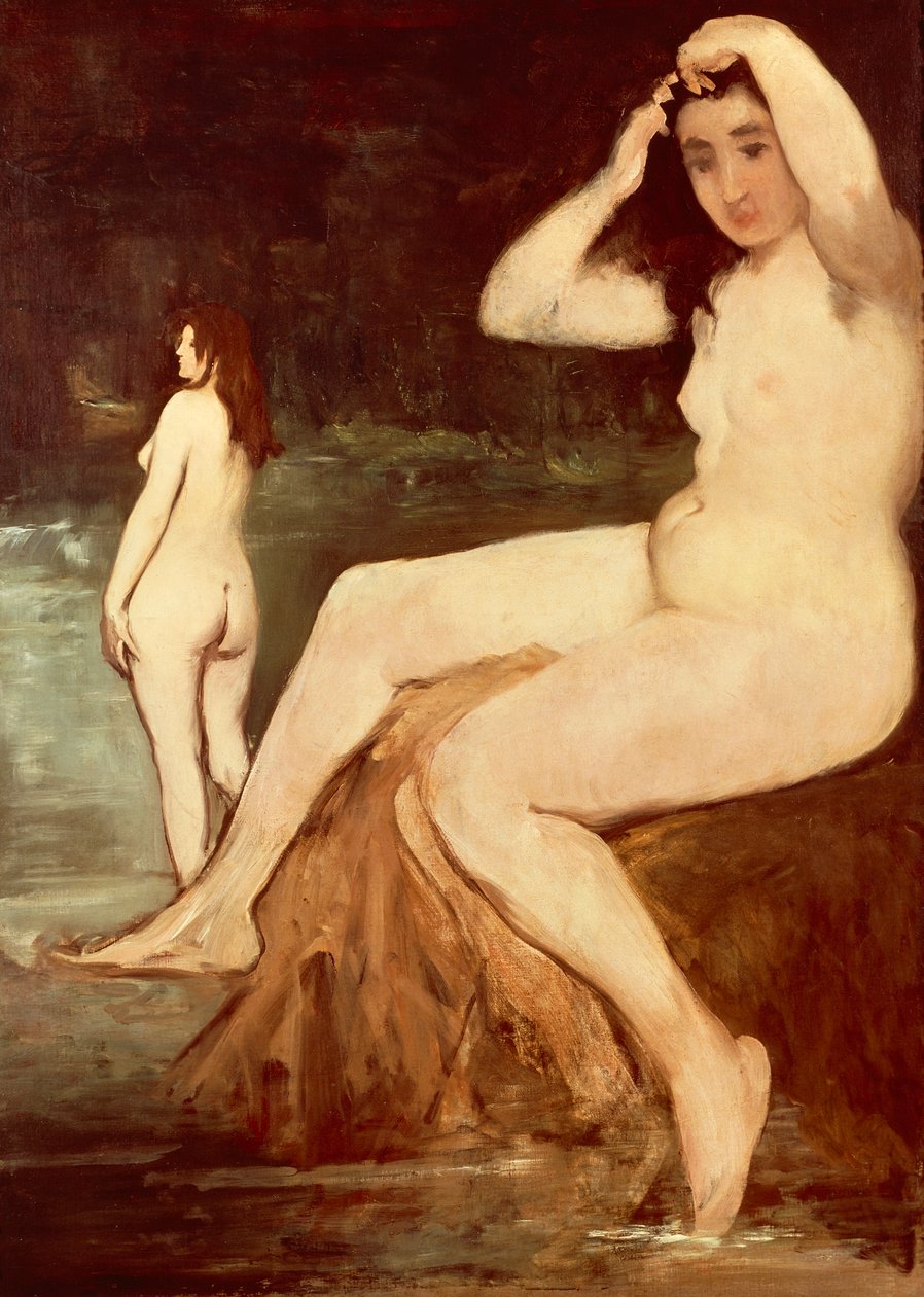 Baden in de Seine door Édouard Manet