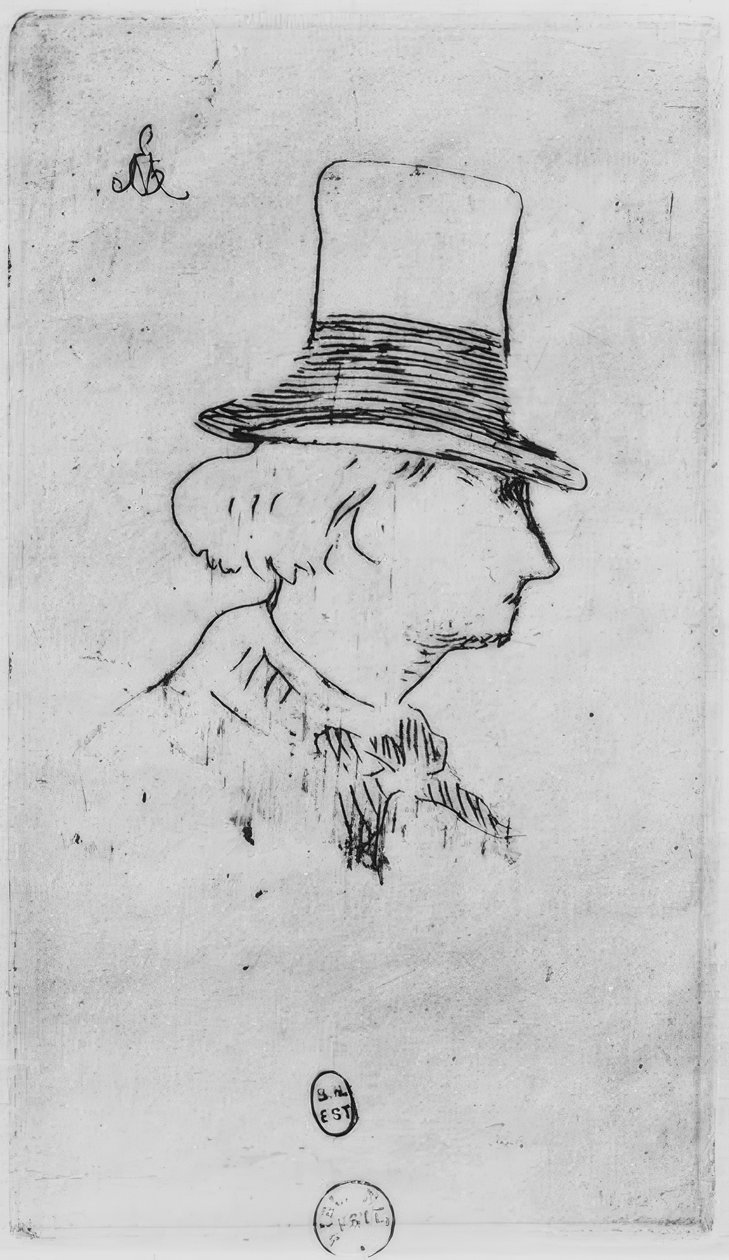 Baudelaire met Hoed door Édouard Manet