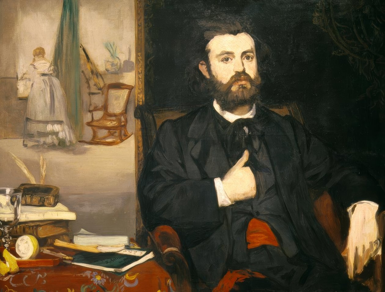 Portret van de dichter Zacharie Astruc door Édouard Manet