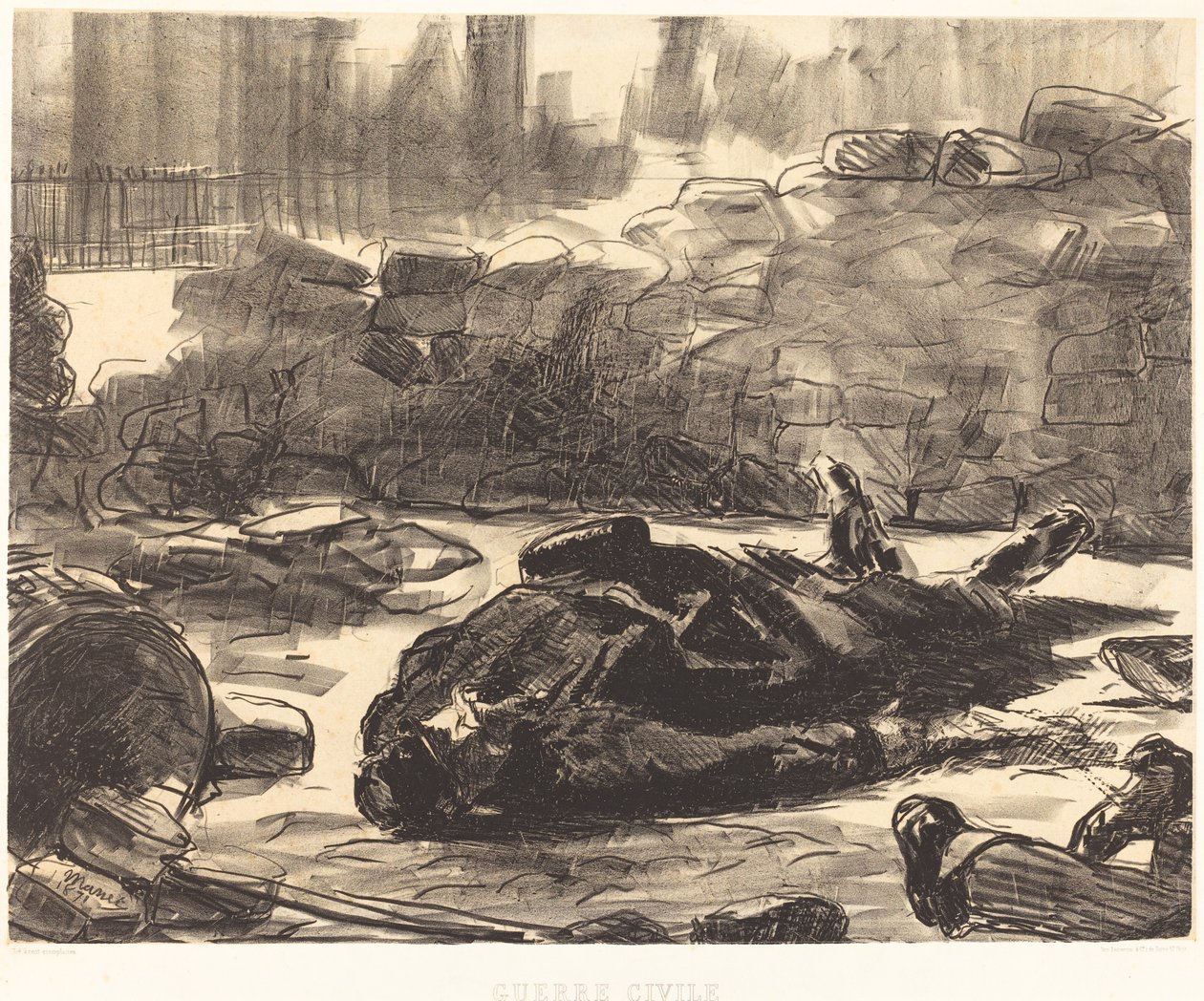 Burgeroorlog door Édouard Manet