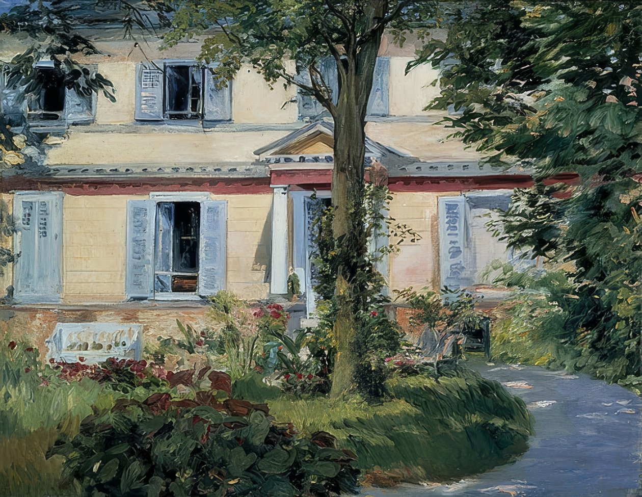 Het huis in Rueil. 1882 door Édouard Manet