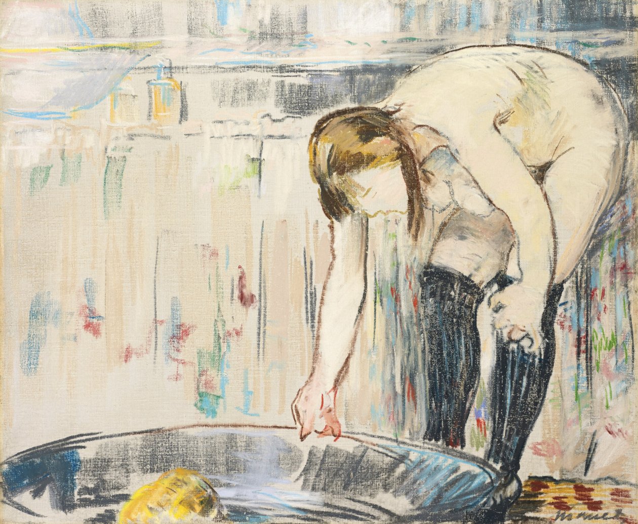 Vrouw in bad door Édouard Manet
