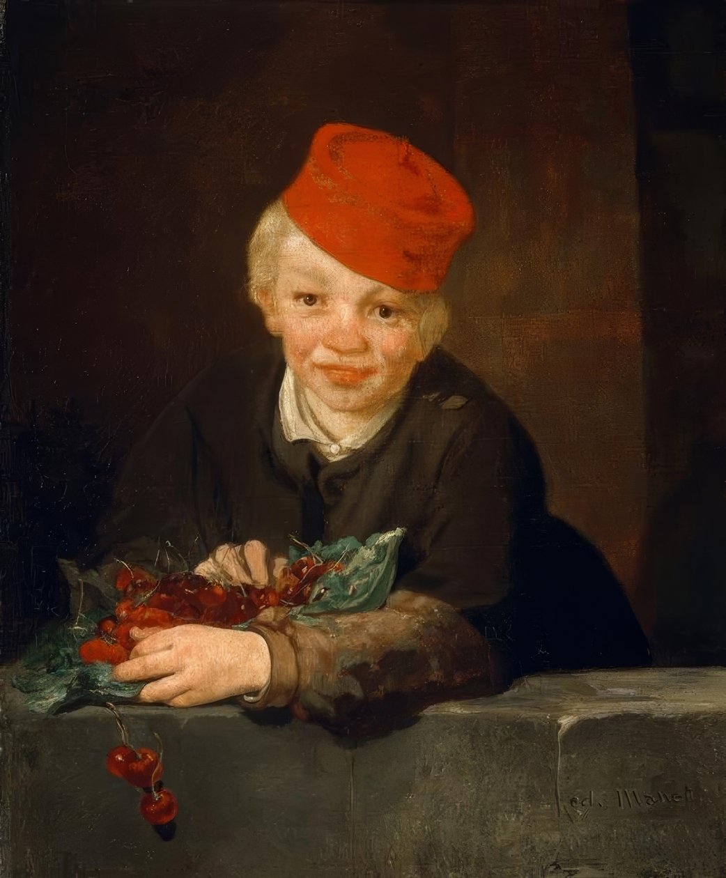 De jongen met de kersen door Édouard Manet