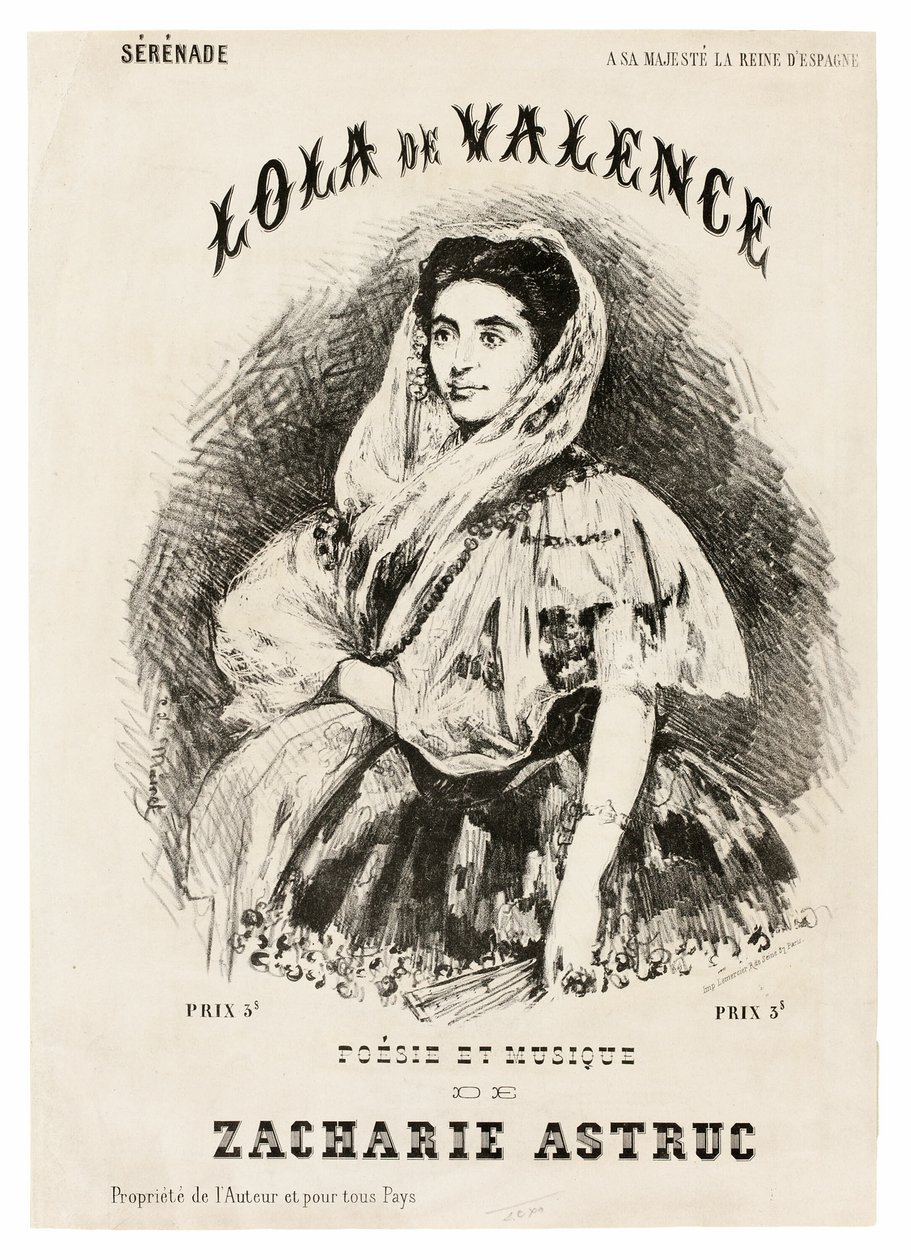 Lola de Valence door Édouard Manet