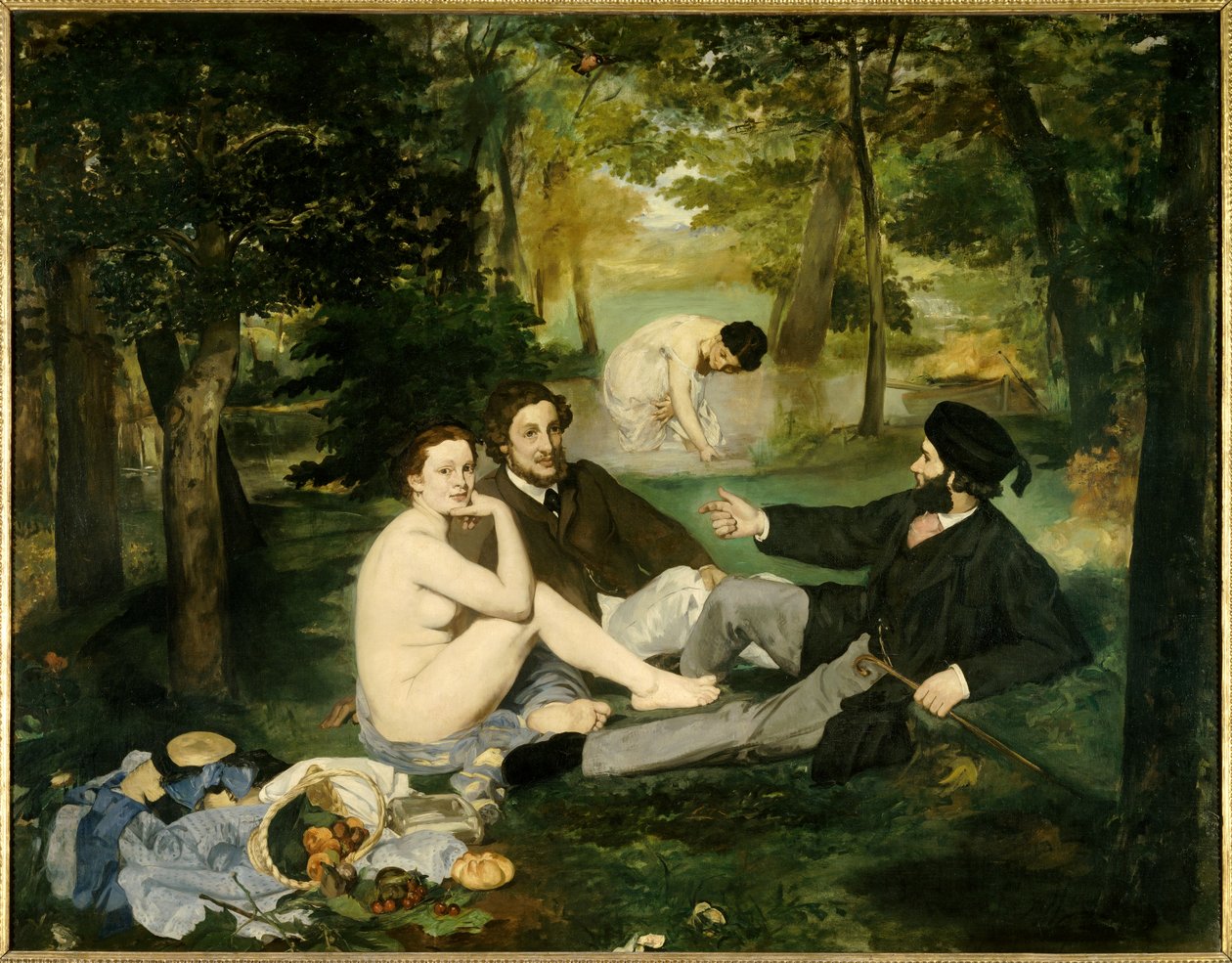 Lunch op het Gras door Édouard Manet