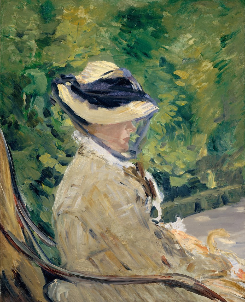 Madame Manet in Bellevue door Édouard Manet