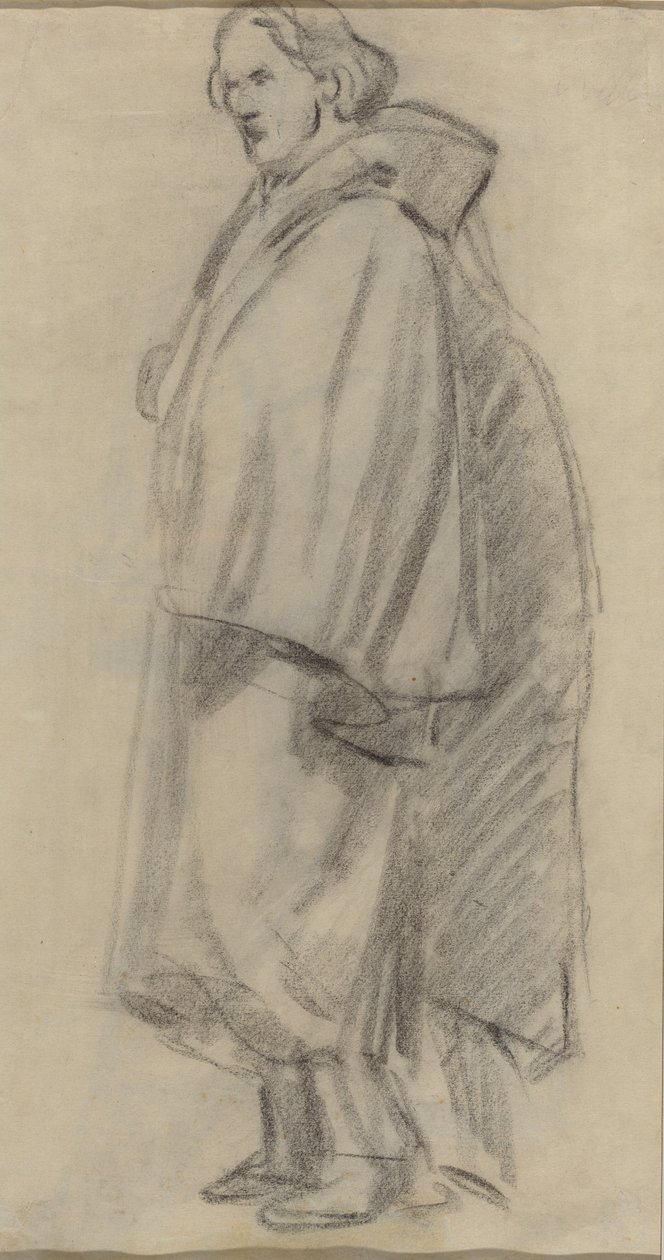 Man die een Mantel Draagt [verso], 1852-1858 door Édouard Manet