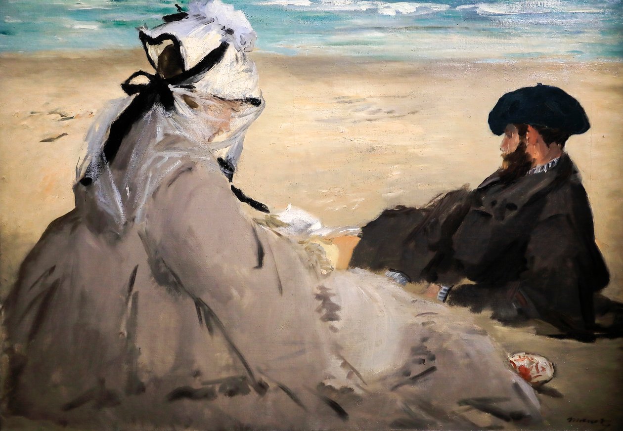 Op het strand door Édouard Manet