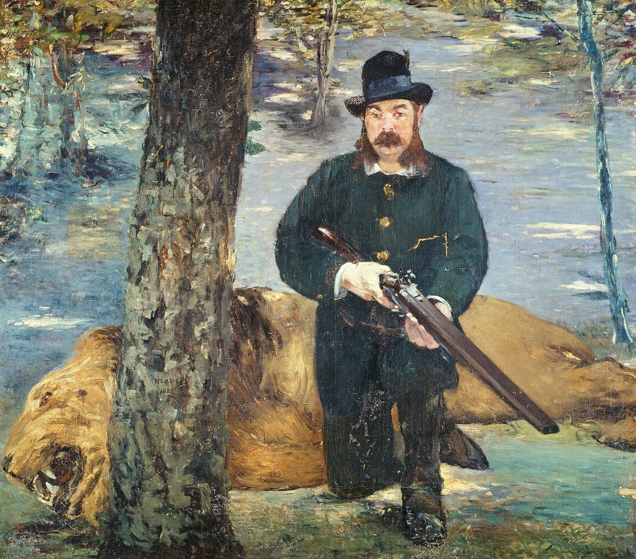 Pertuiset, Leeuwenjager, 1881 door Édouard Manet