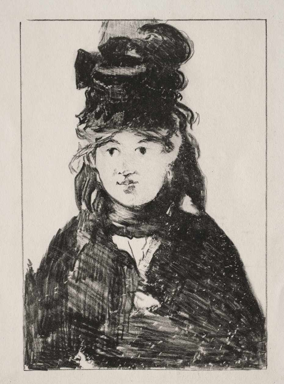 Portret van Berthe Morisot door Édouard Manet