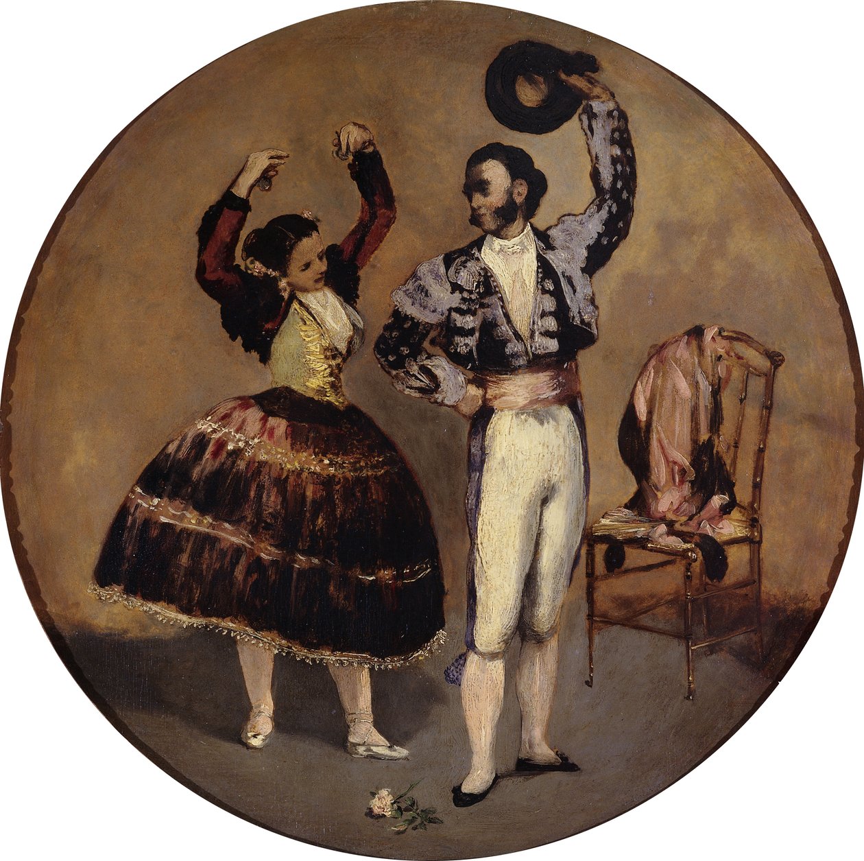 Spaanse dansers door Édouard Manet