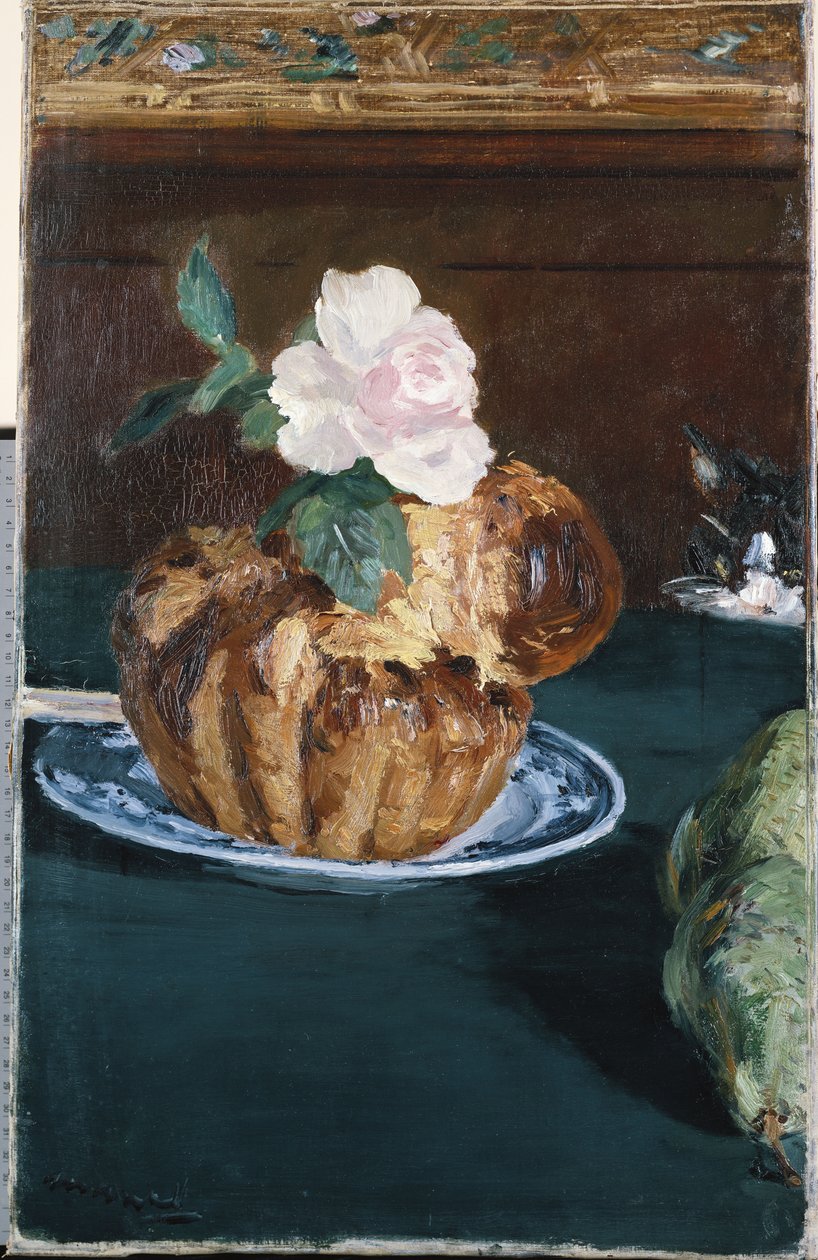 Stilleven met Brioche door Édouard Manet