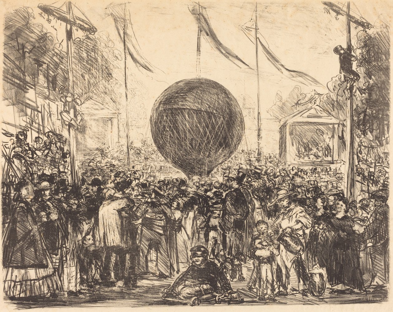 De Ballon door Édouard Manet