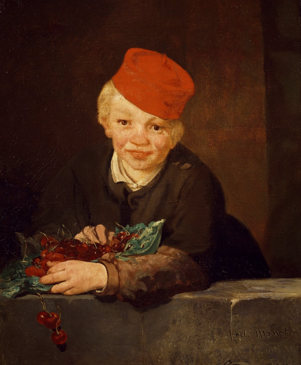 De jongen met de kersen door Édouard Manet