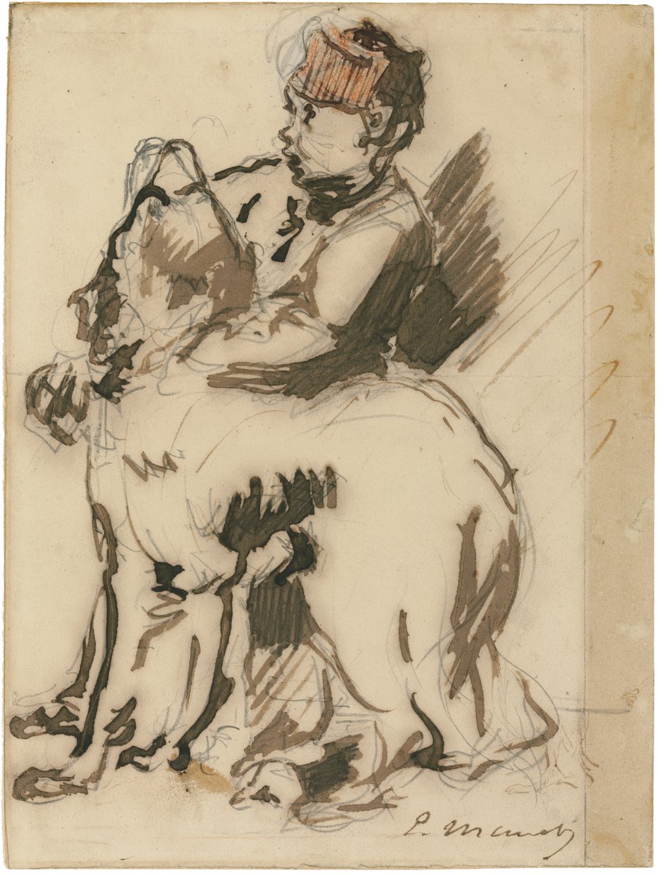 Het kind en de hond door Édouard Manet
