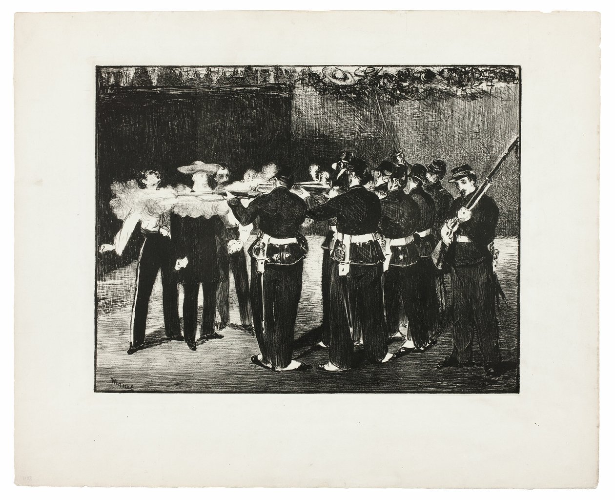 De executie van Maximiliaan door Édouard Manet