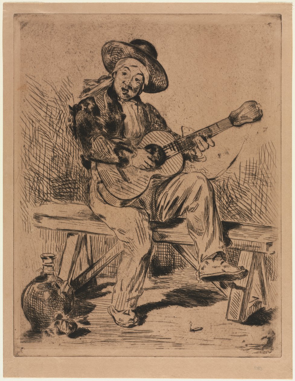 De Gitarist door Édouard Manet
