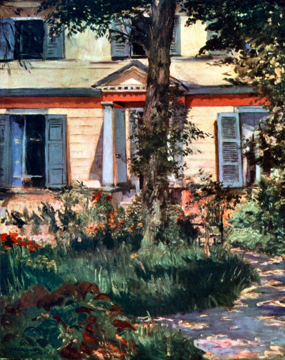 Het huis in Rueil, 1882-1926 door Édouard Manet