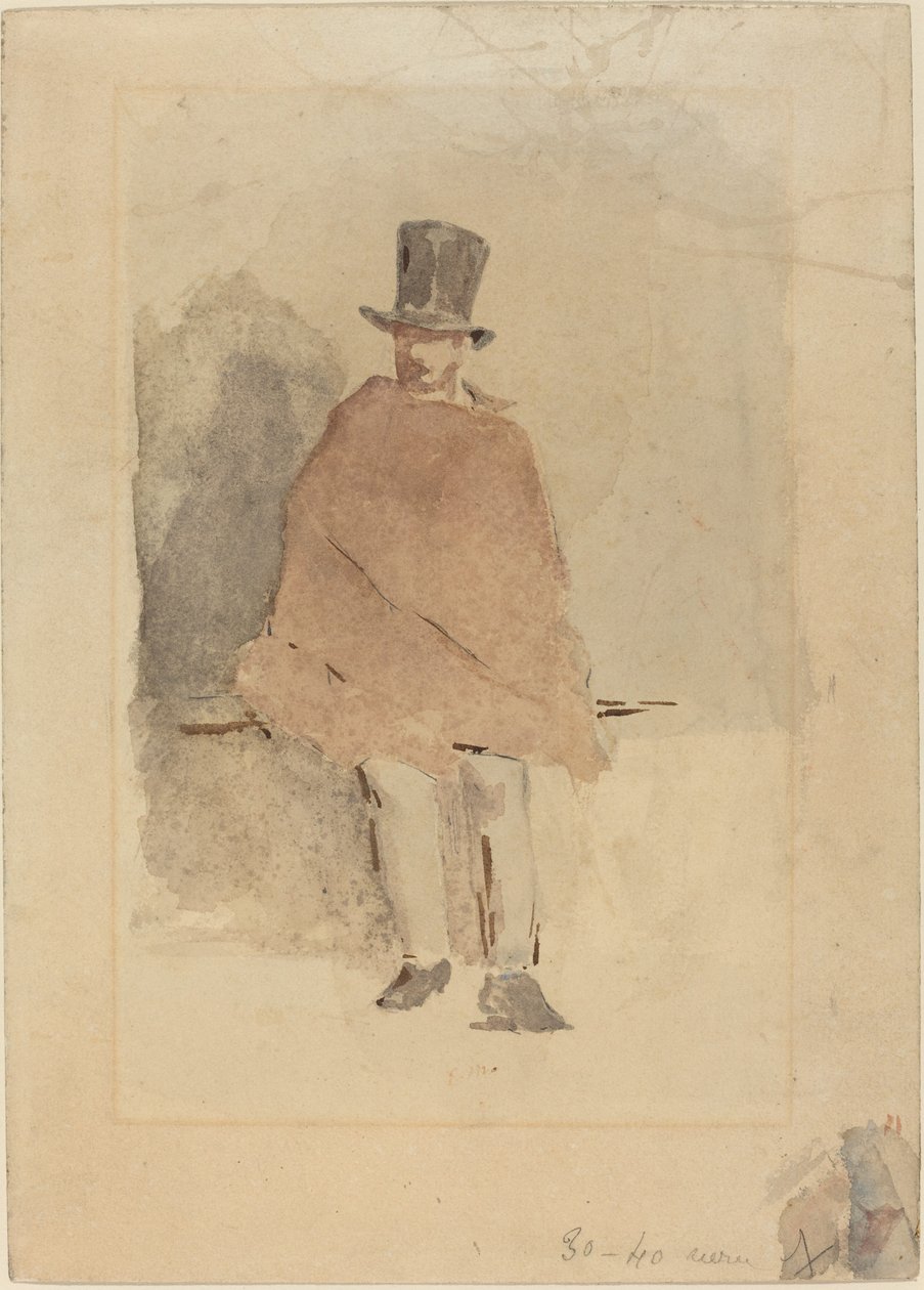 De Man met de Hoge Hoed door Édouard Manet