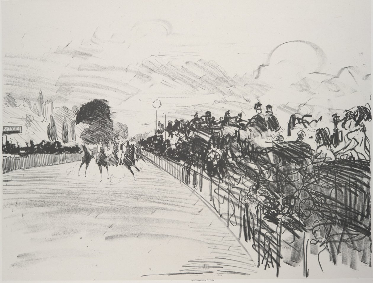 De Races Les Courses door Édouard Manet