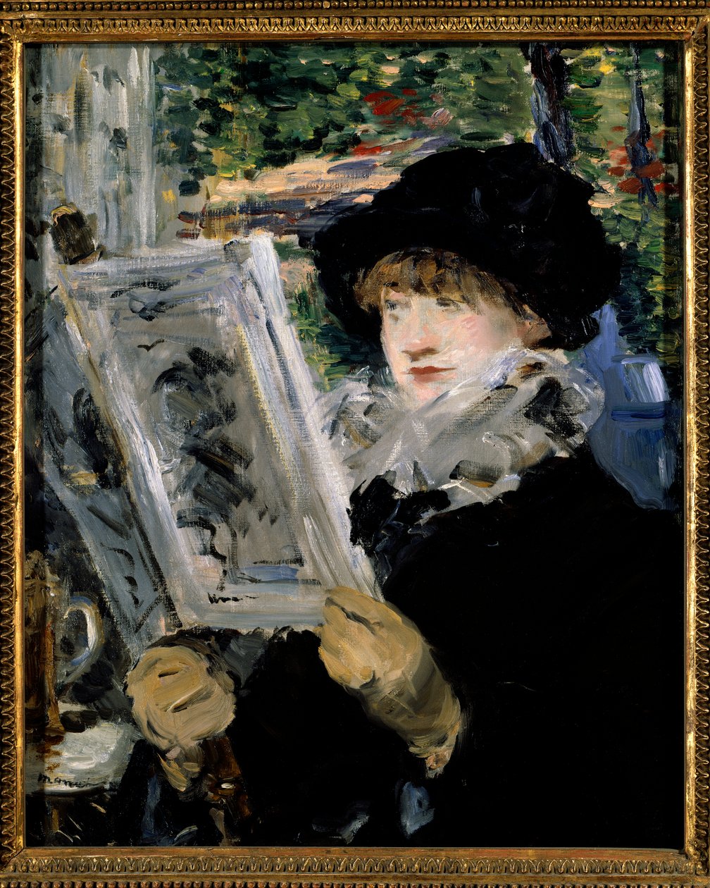 Vrouw lezend door Édouard Manet