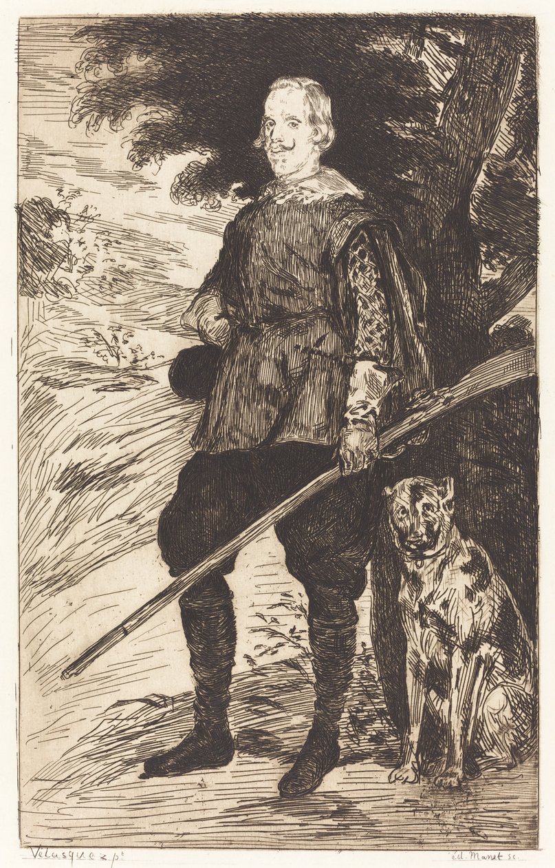 Filips IV door Edouard Manet after Diego Velázquez