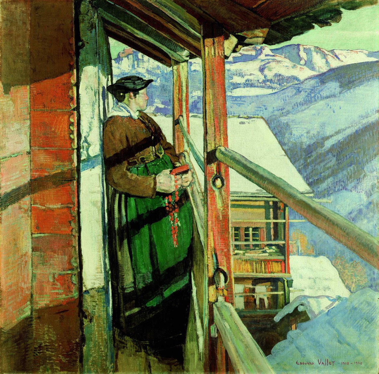 Zondagochtend, 1908-1909 door Edouard Vallet