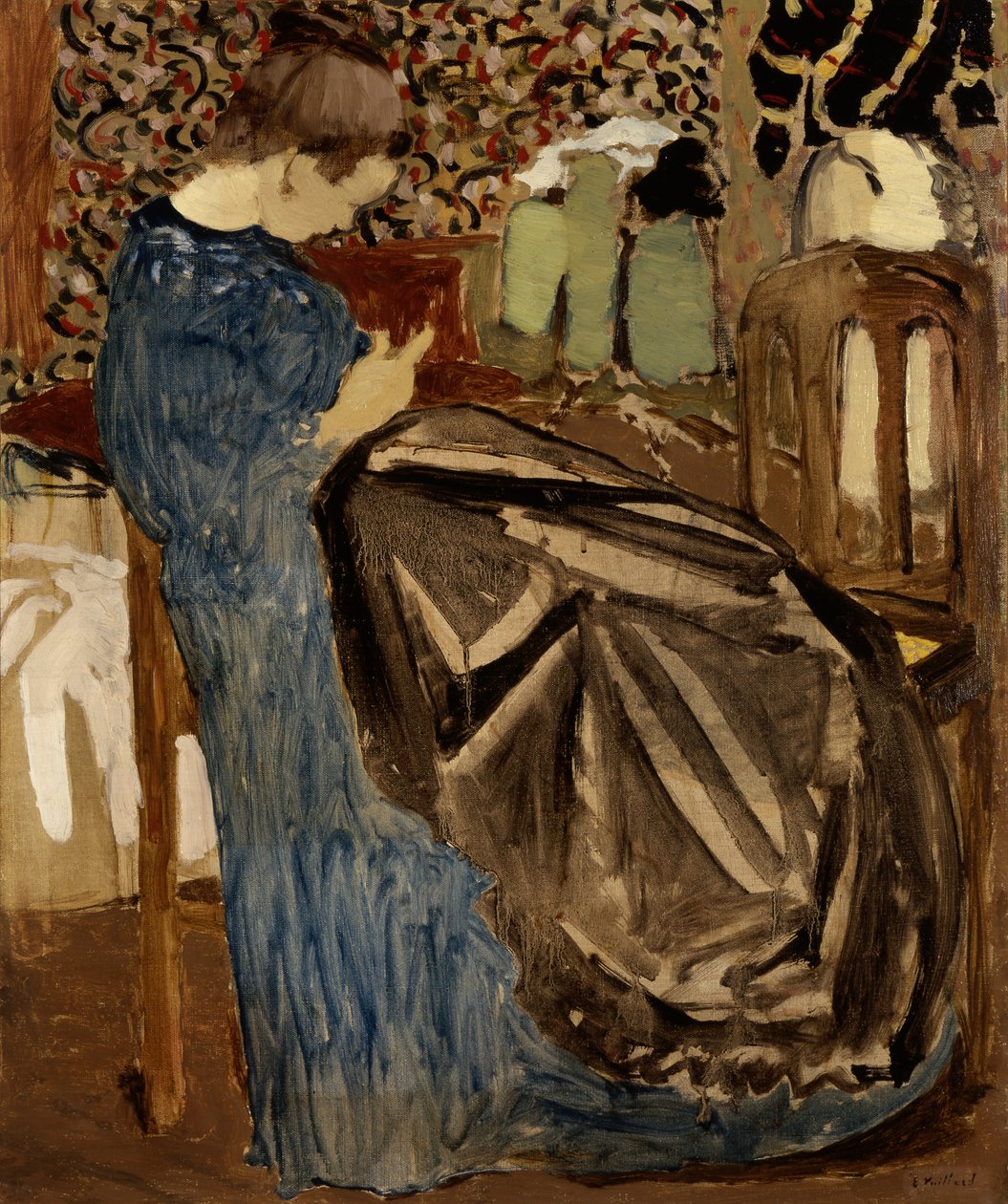 Een naaister door Edouard Vuillard