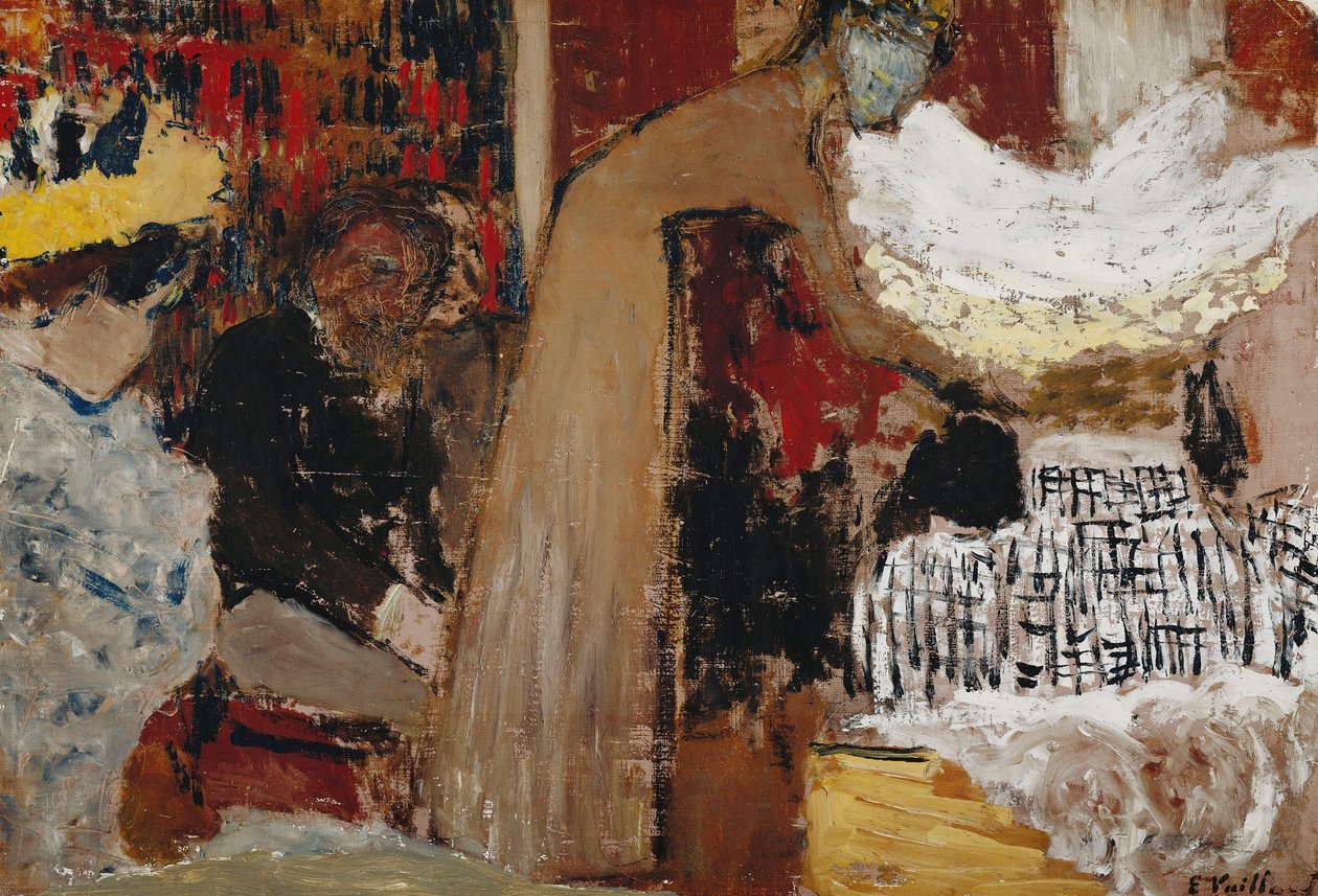 Bij de voorstelling; Au Spectacle, ca. 1895 door Edouard Vuillard