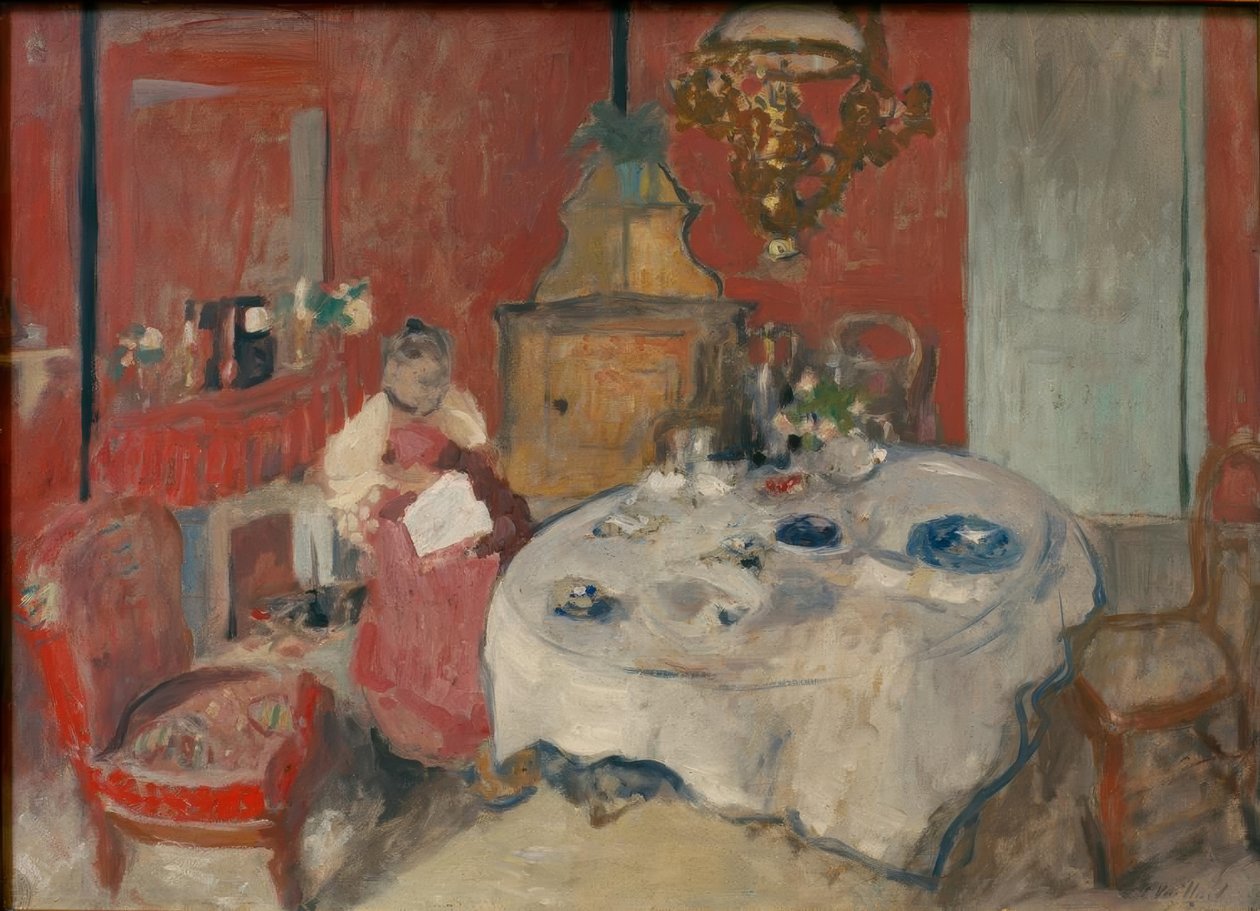 De eetkamer door Edouard Vuillard