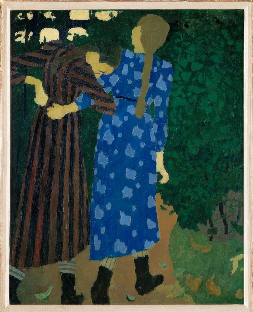 Meisjes wandelen door Edouard Vuillard