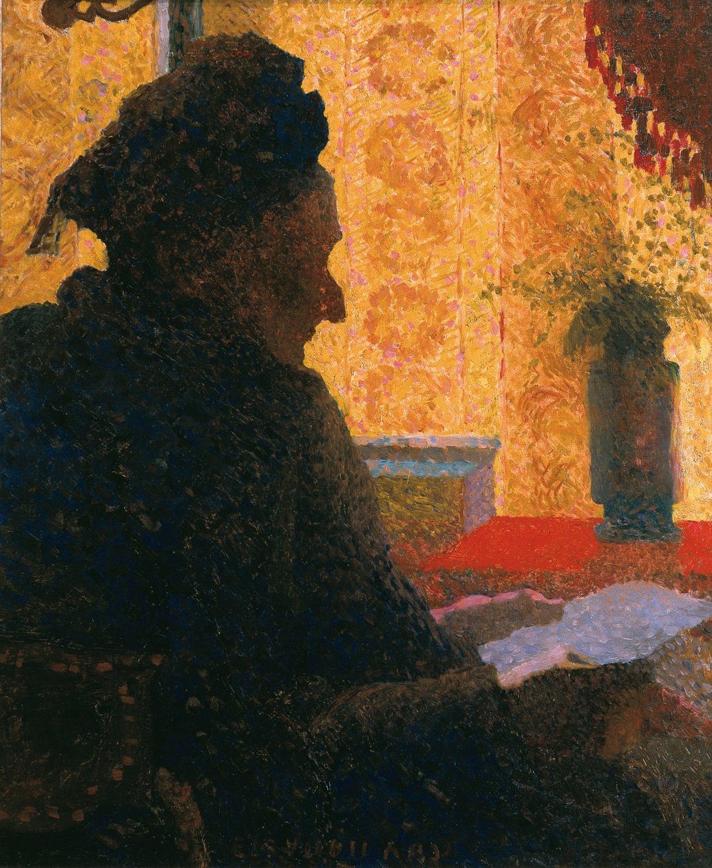 Grootmoeder Michaud tegen het licht gezien, 1890 door Edouard Vuillard
