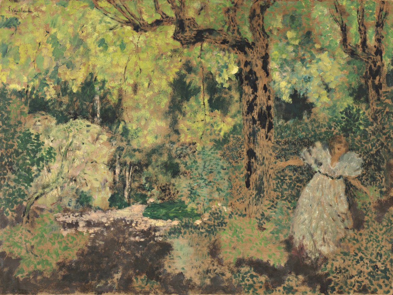 Misia in het bos door Edouard Vuillard