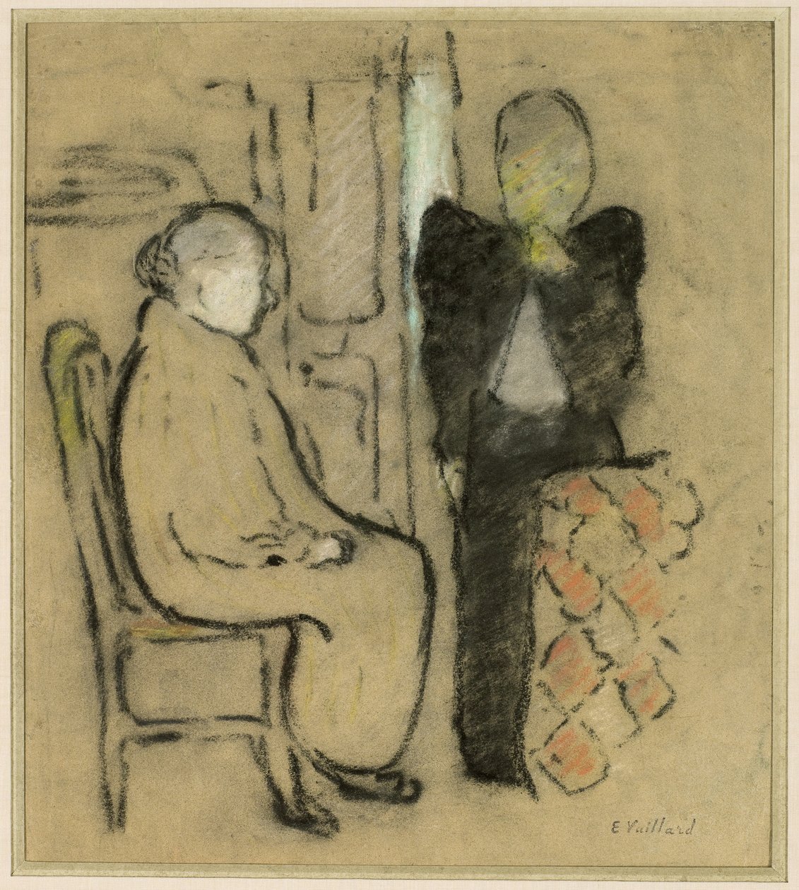 Moeder en dochter, ca. 1892 door Edouard Vuillard